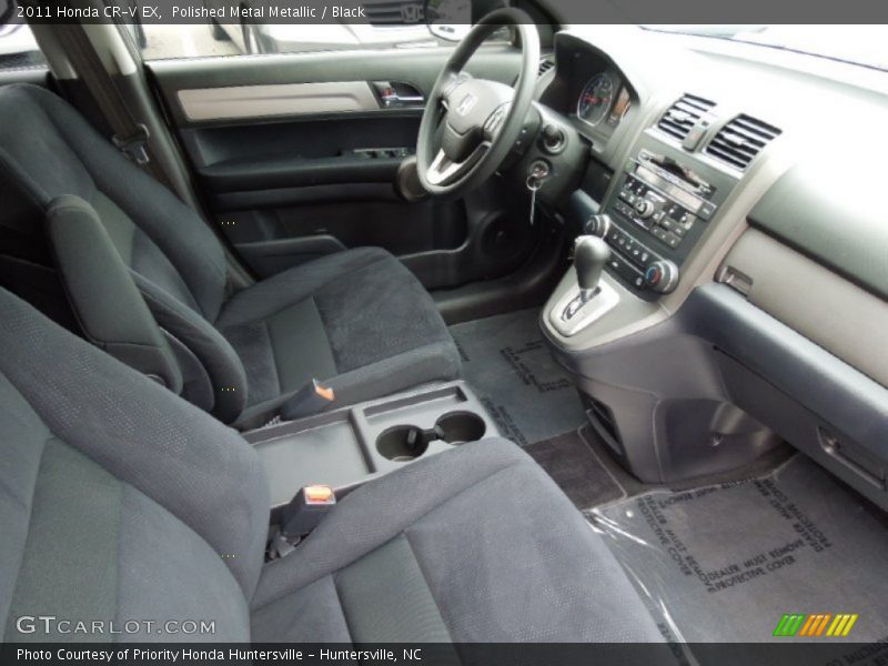 Polished Metal Metallic / Black 2011 Honda CR-V EX