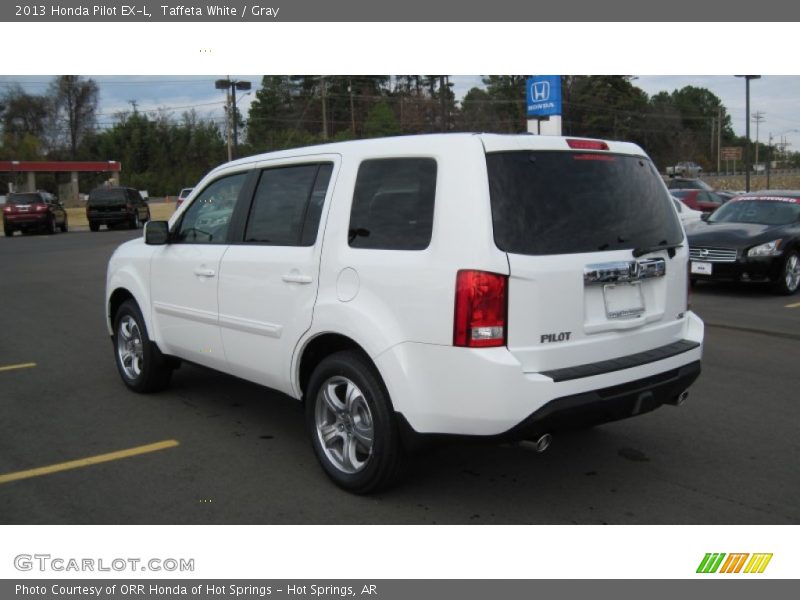 Taffeta White / Gray 2013 Honda Pilot EX-L