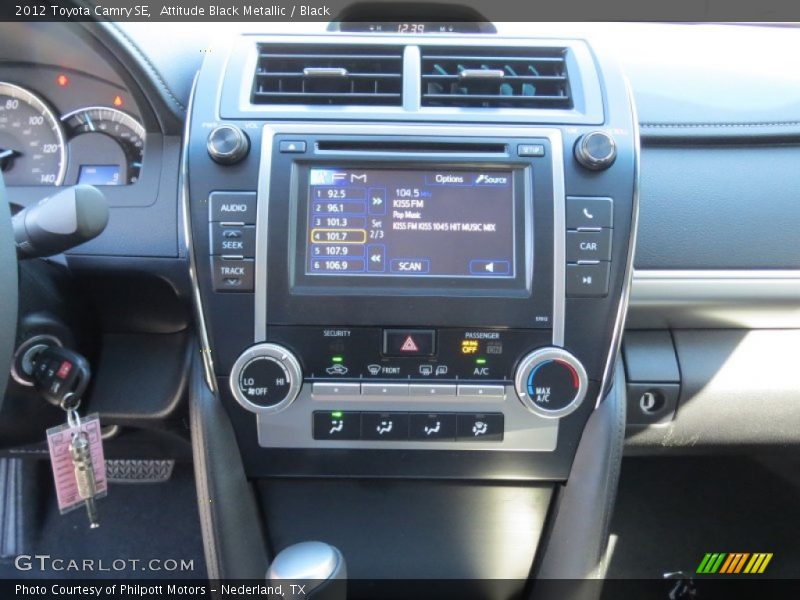 Attitude Black Metallic / Black 2012 Toyota Camry SE