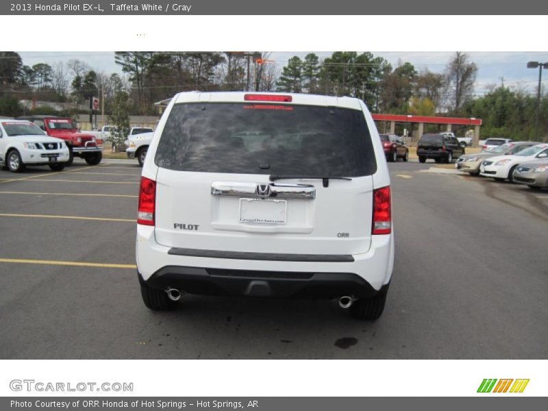 Taffeta White / Gray 2013 Honda Pilot EX-L