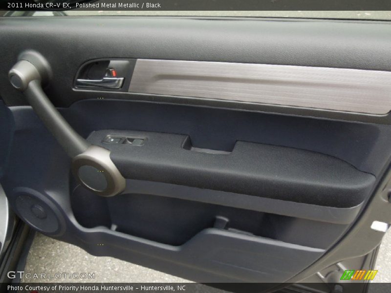 Polished Metal Metallic / Black 2011 Honda CR-V EX