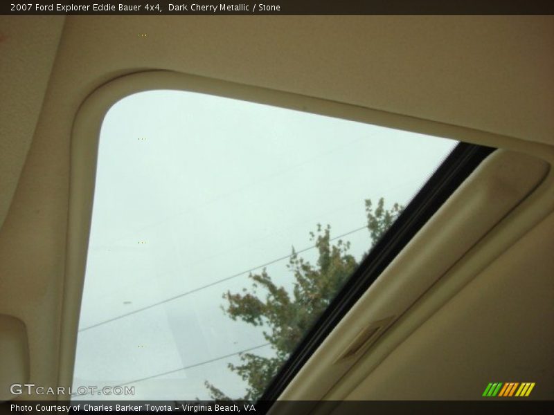 Dark Cherry Metallic / Stone 2007 Ford Explorer Eddie Bauer 4x4