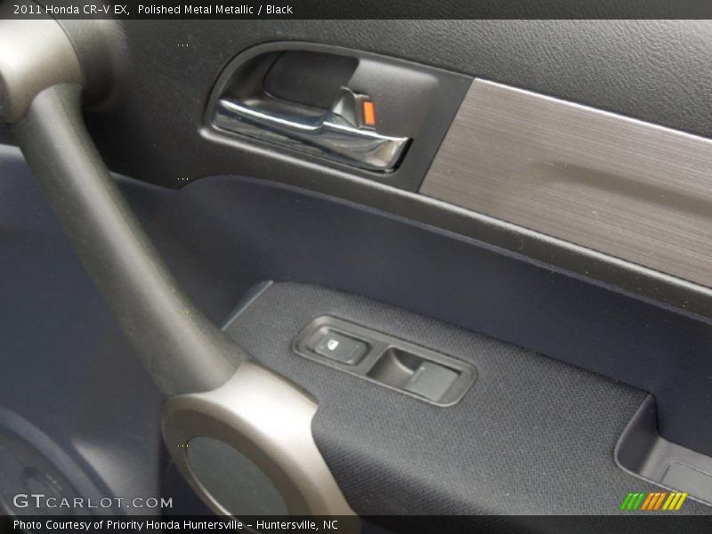 Polished Metal Metallic / Black 2011 Honda CR-V EX