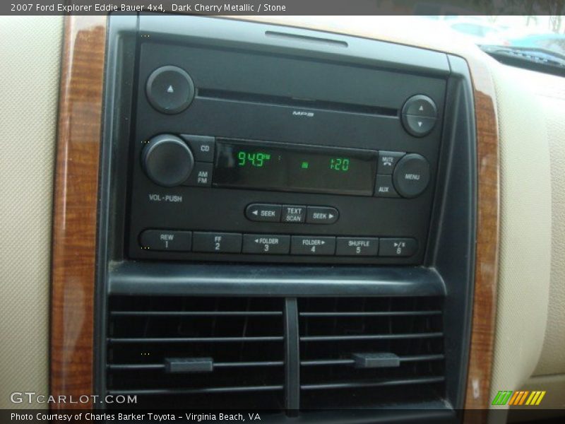 Dark Cherry Metallic / Stone 2007 Ford Explorer Eddie Bauer 4x4