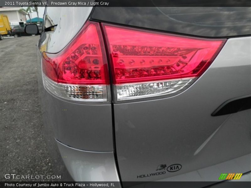 Predawn Gray Mica / Light Gray 2011 Toyota Sienna V6