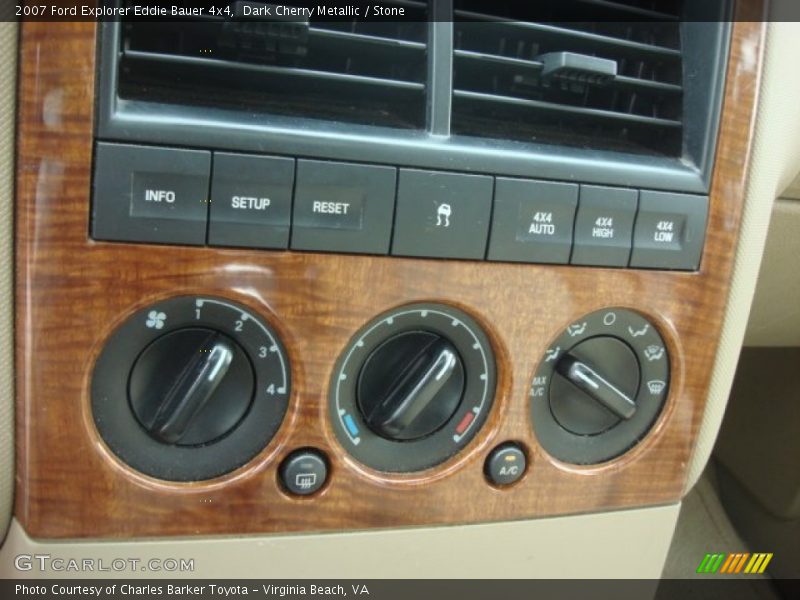 Dark Cherry Metallic / Stone 2007 Ford Explorer Eddie Bauer 4x4