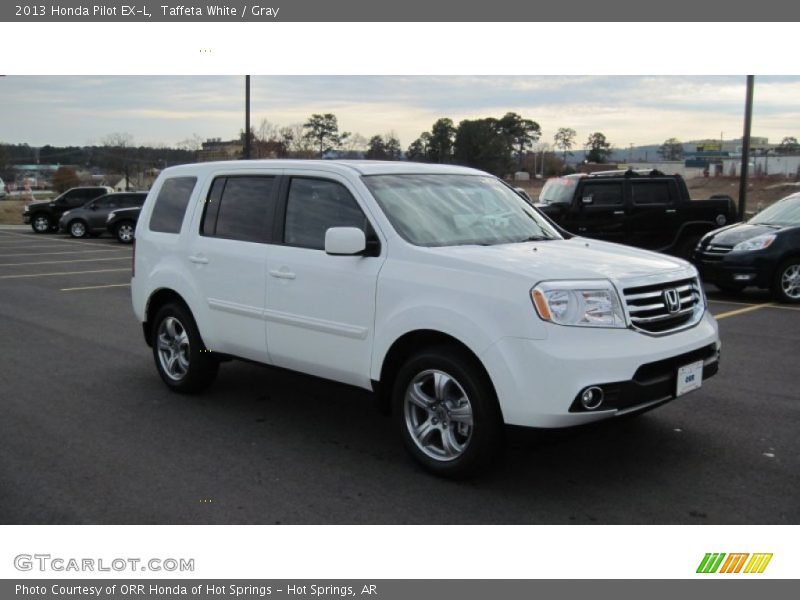 Taffeta White / Gray 2013 Honda Pilot EX-L