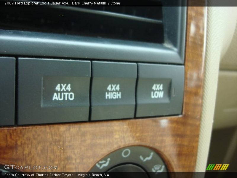 Dark Cherry Metallic / Stone 2007 Ford Explorer Eddie Bauer 4x4