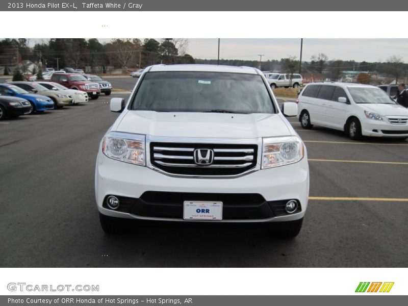 Taffeta White / Gray 2013 Honda Pilot EX-L