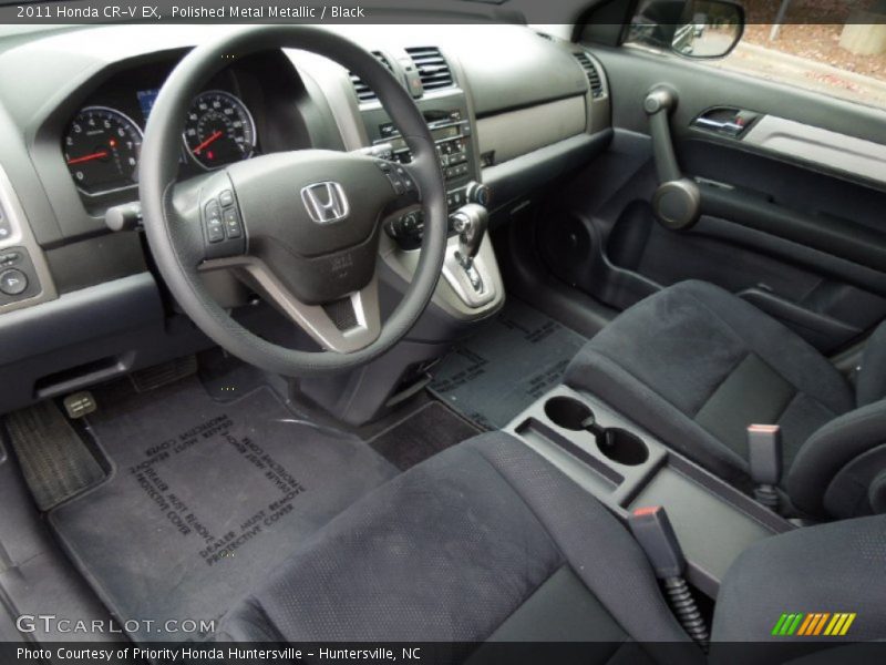 Polished Metal Metallic / Black 2011 Honda CR-V EX