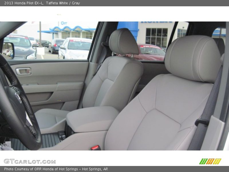 Taffeta White / Gray 2013 Honda Pilot EX-L