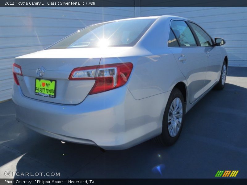 Classic Silver Metallic / Ash 2012 Toyota Camry L