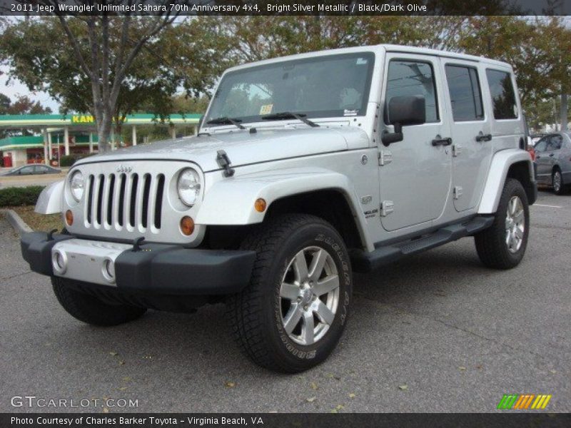 Front 3/4 View of 2011 Wrangler Unlimited Sahara 70th Anniversary 4x4