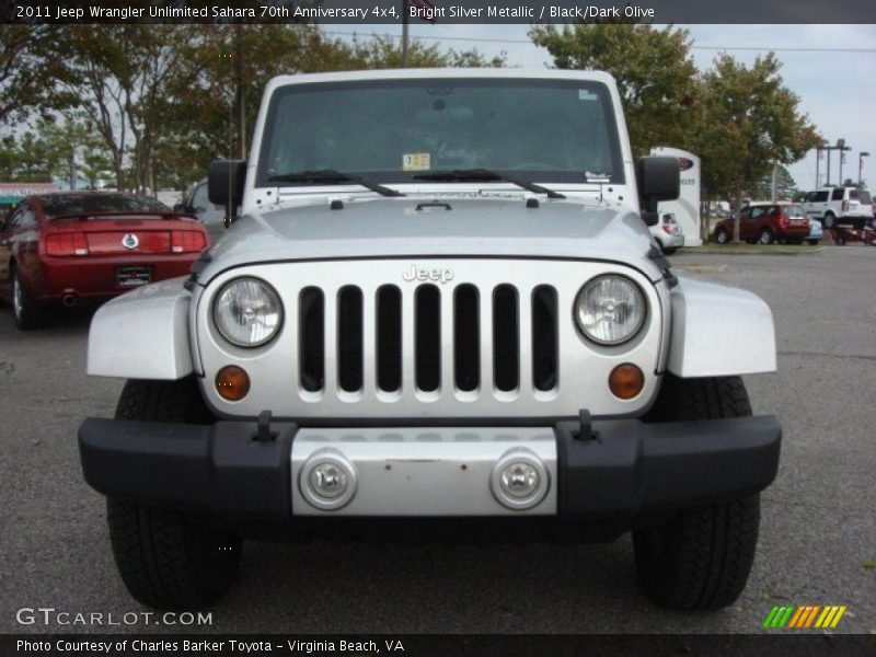 Bright Silver Metallic / Black/Dark Olive 2011 Jeep Wrangler Unlimited Sahara 70th Anniversary 4x4