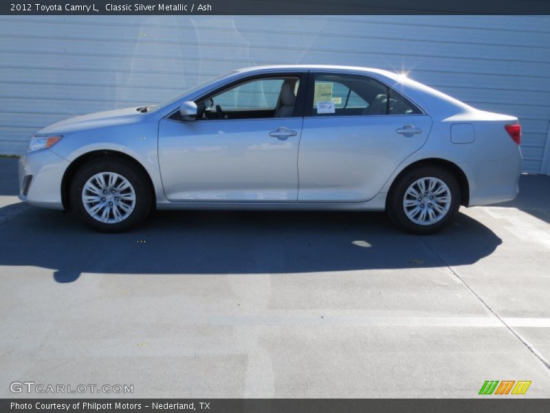 Classic Silver Metallic / Ash 2012 Toyota Camry L