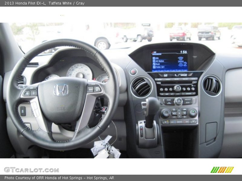 Taffeta White / Gray 2013 Honda Pilot EX-L