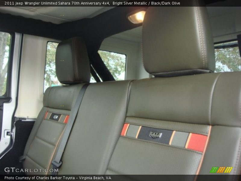  2011 Wrangler Unlimited Sahara 70th Anniversary 4x4 Black/Dark Olive Interior
