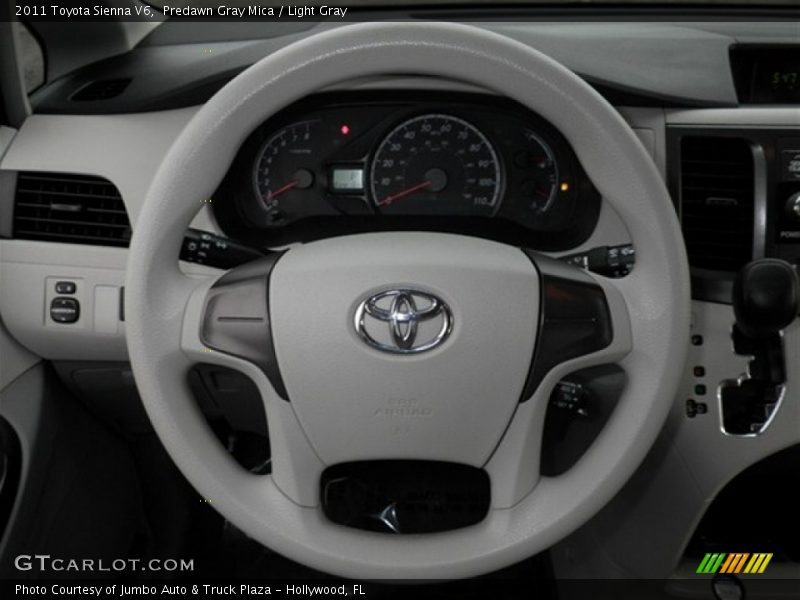 Predawn Gray Mica / Light Gray 2011 Toyota Sienna V6