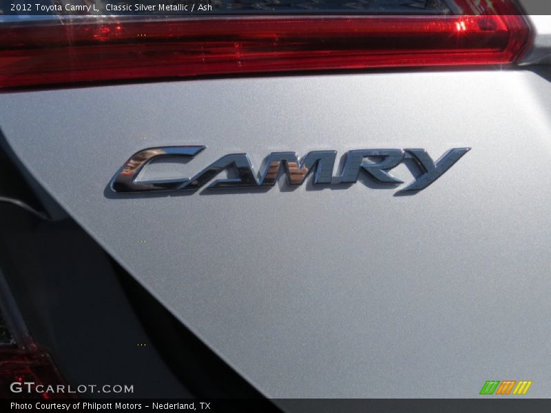 Classic Silver Metallic / Ash 2012 Toyota Camry L