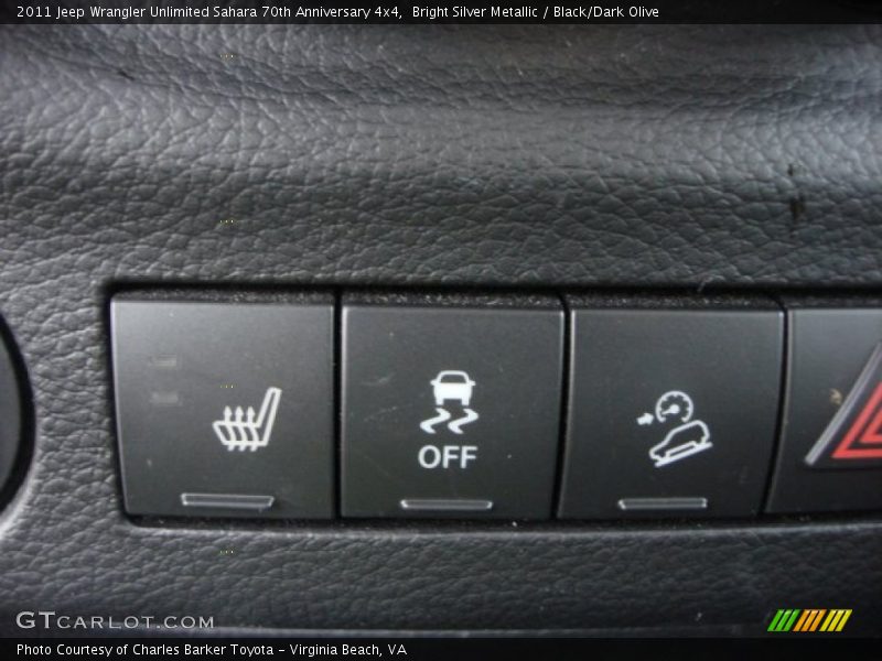 Bright Silver Metallic / Black/Dark Olive 2011 Jeep Wrangler Unlimited Sahara 70th Anniversary 4x4