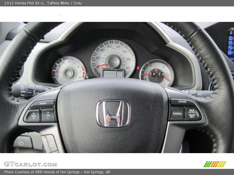 Taffeta White / Gray 2013 Honda Pilot EX-L
