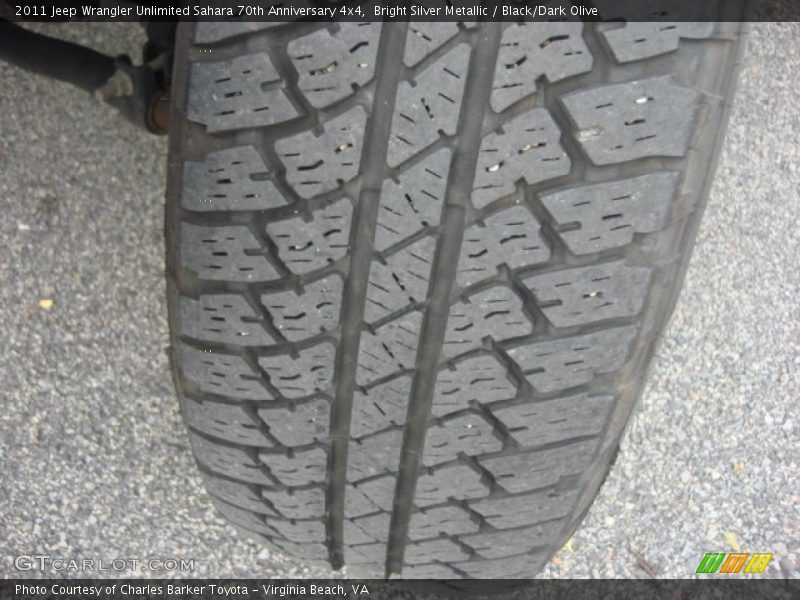 Bright Silver Metallic / Black/Dark Olive 2011 Jeep Wrangler Unlimited Sahara 70th Anniversary 4x4