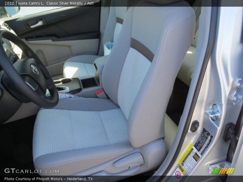 Classic Silver Metallic / Ash 2012 Toyota Camry L