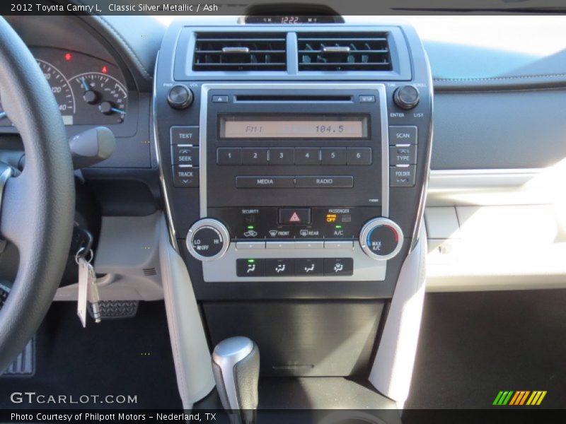 Classic Silver Metallic / Ash 2012 Toyota Camry L