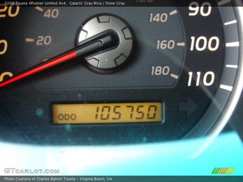 Galactic Gray Mica / Stone Gray 2008 Toyota 4Runner Limited 4x4