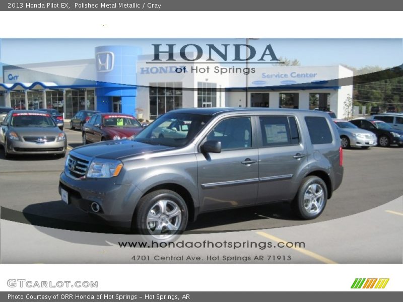 Polished Metal Metallic / Gray 2013 Honda Pilot EX