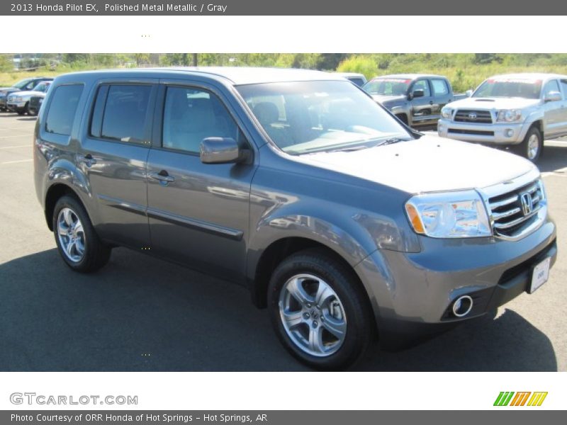 Polished Metal Metallic / Gray 2013 Honda Pilot EX