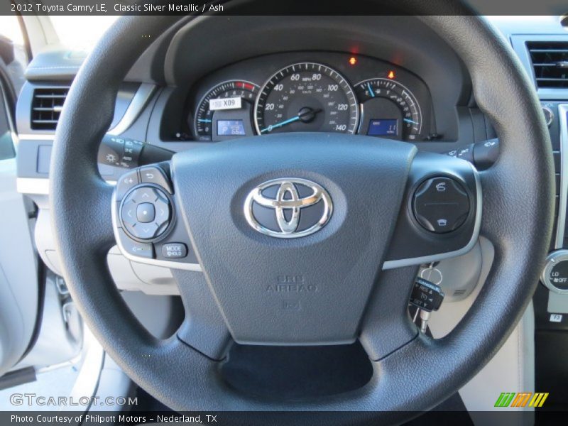 Classic Silver Metallic / Ash 2012 Toyota Camry LE