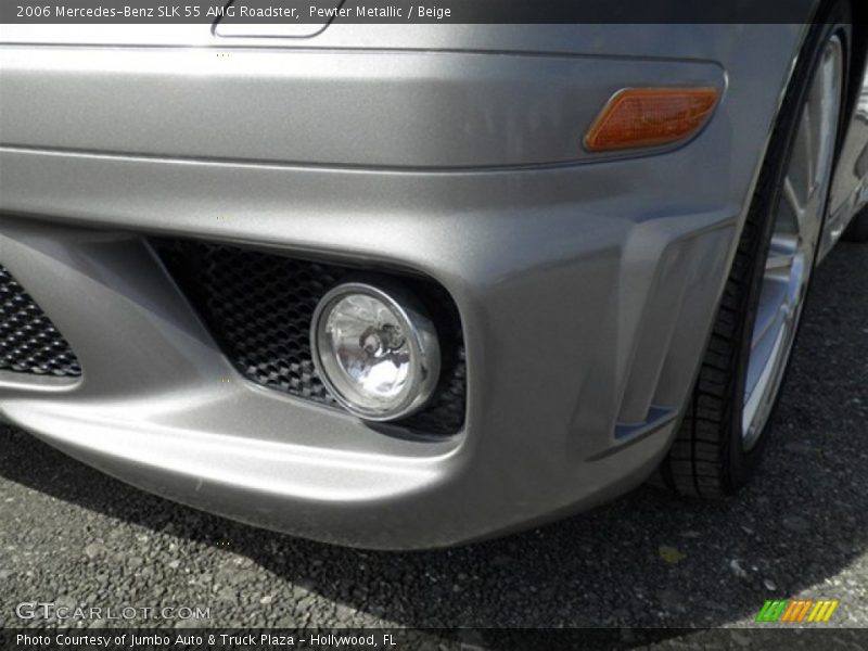 Pewter Metallic / Beige 2006 Mercedes-Benz SLK 55 AMG Roadster