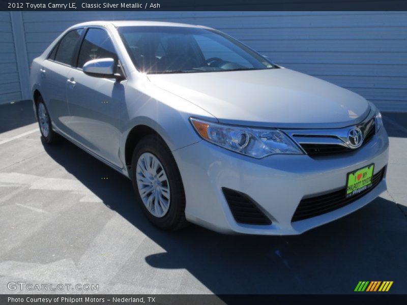 Classic Silver Metallic / Ash 2012 Toyota Camry LE