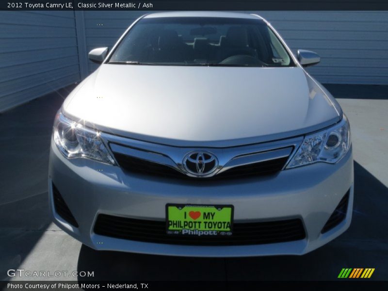 Classic Silver Metallic / Ash 2012 Toyota Camry LE