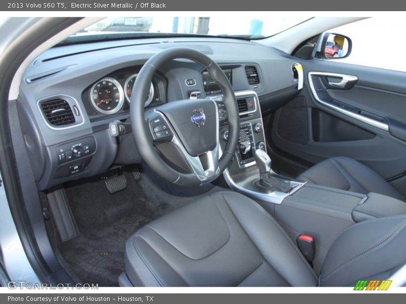 Electric Silver Metallic / Off Black 2013 Volvo S60 T5