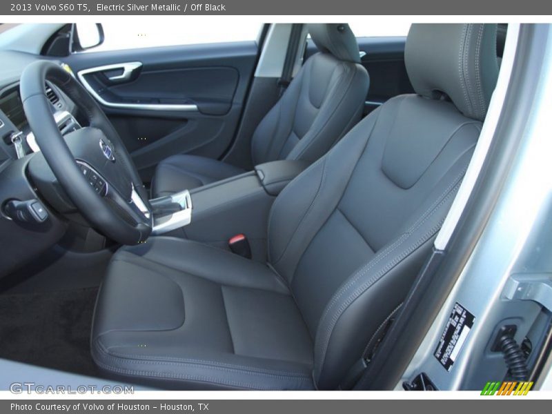 Electric Silver Metallic / Off Black 2013 Volvo S60 T5