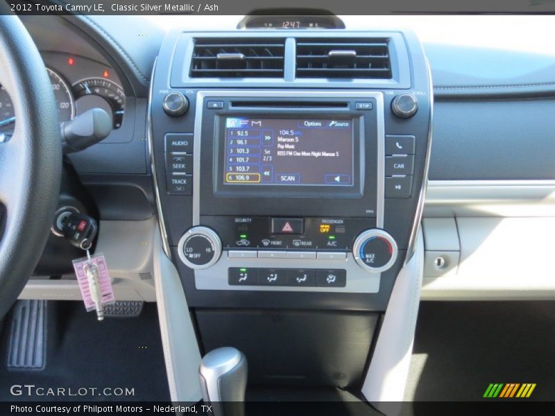 Classic Silver Metallic / Ash 2012 Toyota Camry LE