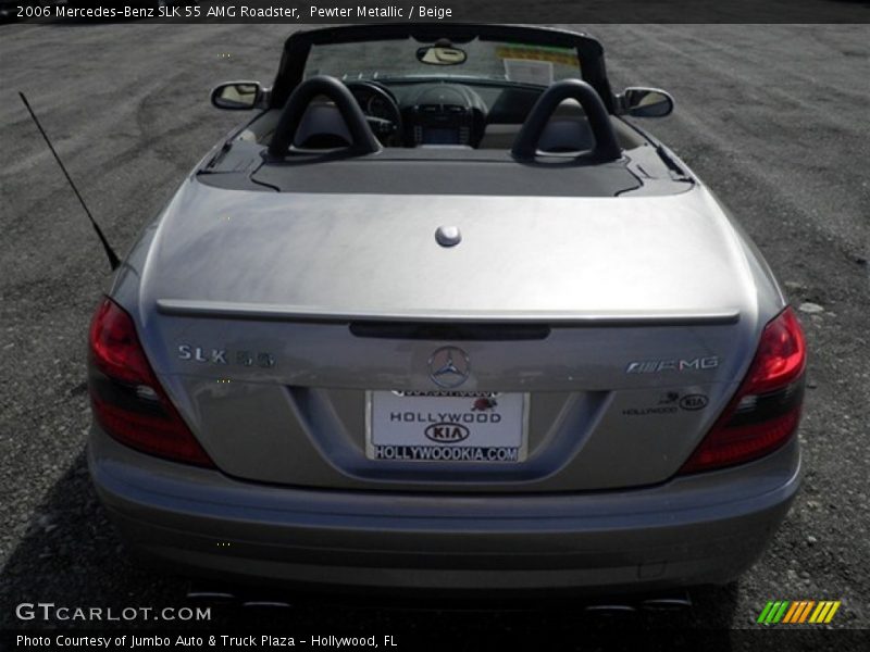 Pewter Metallic / Beige 2006 Mercedes-Benz SLK 55 AMG Roadster