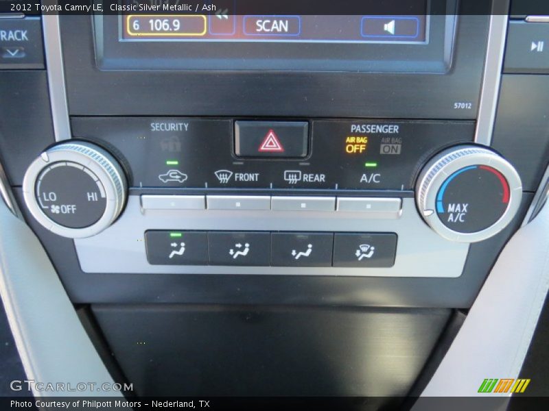Classic Silver Metallic / Ash 2012 Toyota Camry LE