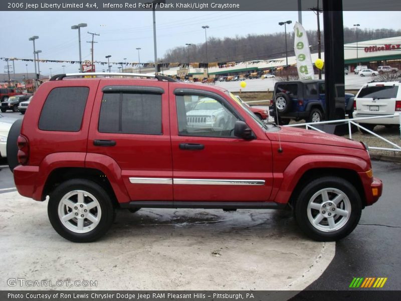 Inferno Red Pearl / Dark Khaki/Light Graystone 2006 Jeep Liberty Limited 4x4