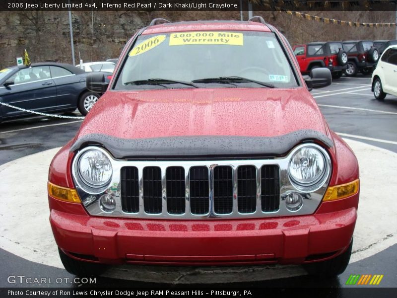 Inferno Red Pearl / Dark Khaki/Light Graystone 2006 Jeep Liberty Limited 4x4