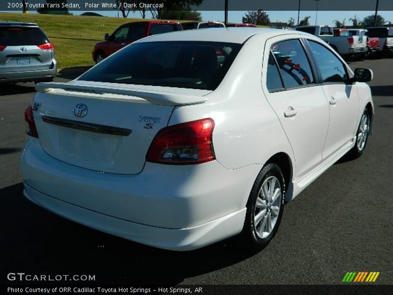 Polar White / Dark Charcoal 2009 Toyota Yaris Sedan