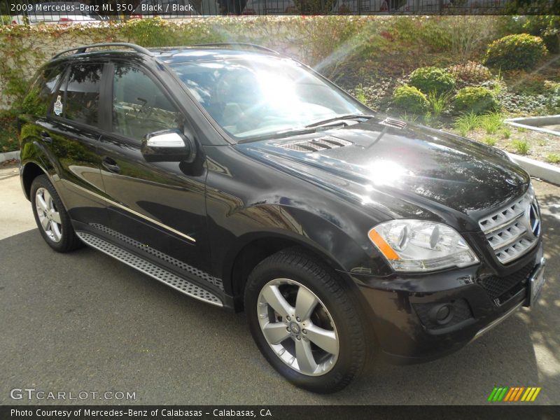 Black / Black 2009 Mercedes-Benz ML 350