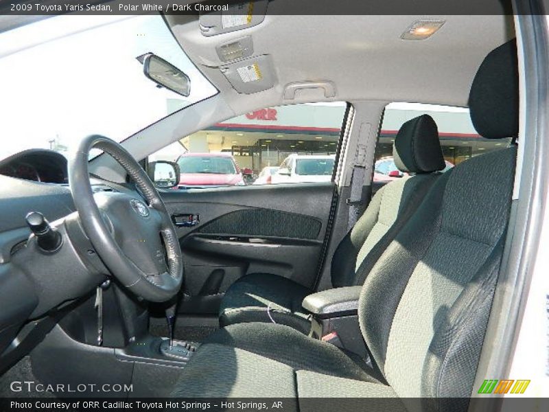 Polar White / Dark Charcoal 2009 Toyota Yaris Sedan