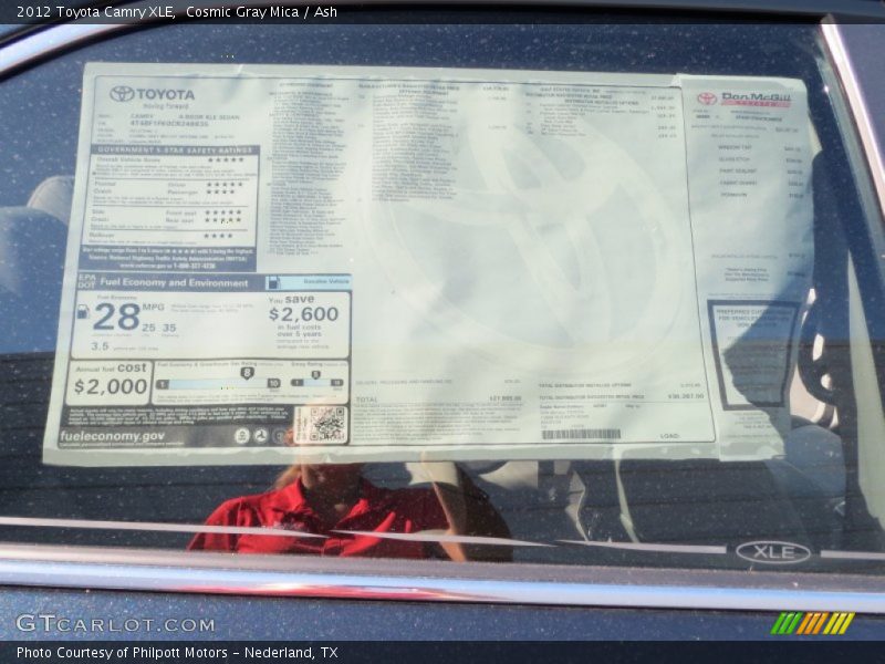 Cosmic Gray Mica / Ash 2012 Toyota Camry XLE