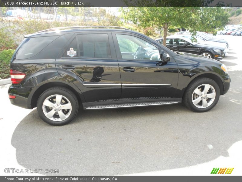 Black / Black 2009 Mercedes-Benz ML 350