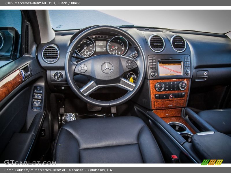 Black / Black 2009 Mercedes-Benz ML 350