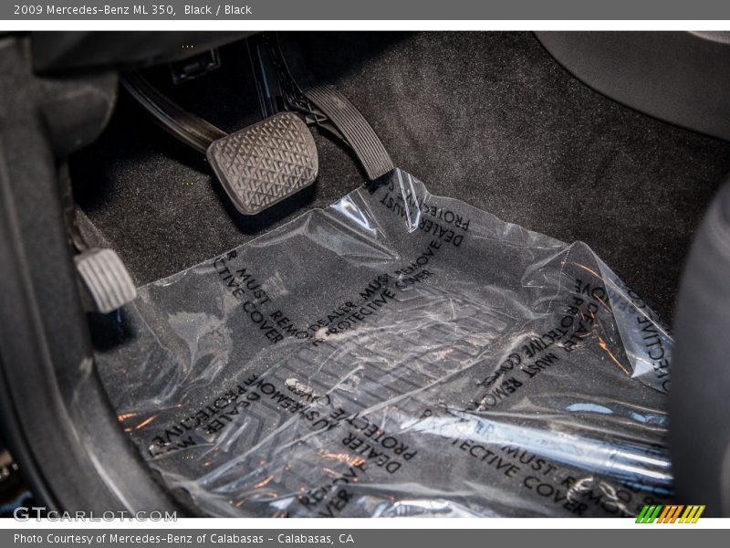 Black / Black 2009 Mercedes-Benz ML 350