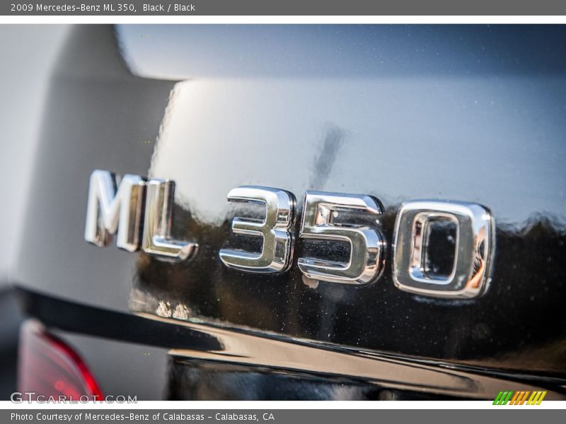 Black / Black 2009 Mercedes-Benz ML 350